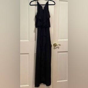 Black halter gown
